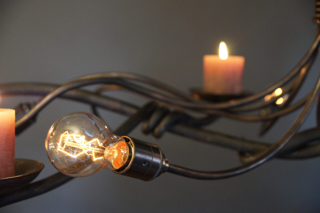 landelijke hanglampen en kroonluchters